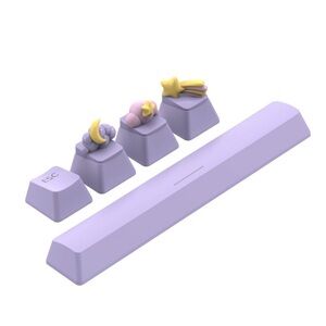 North Key Pack Stars and Moon: Flexible PVC & ABS Computer Accessories NEW